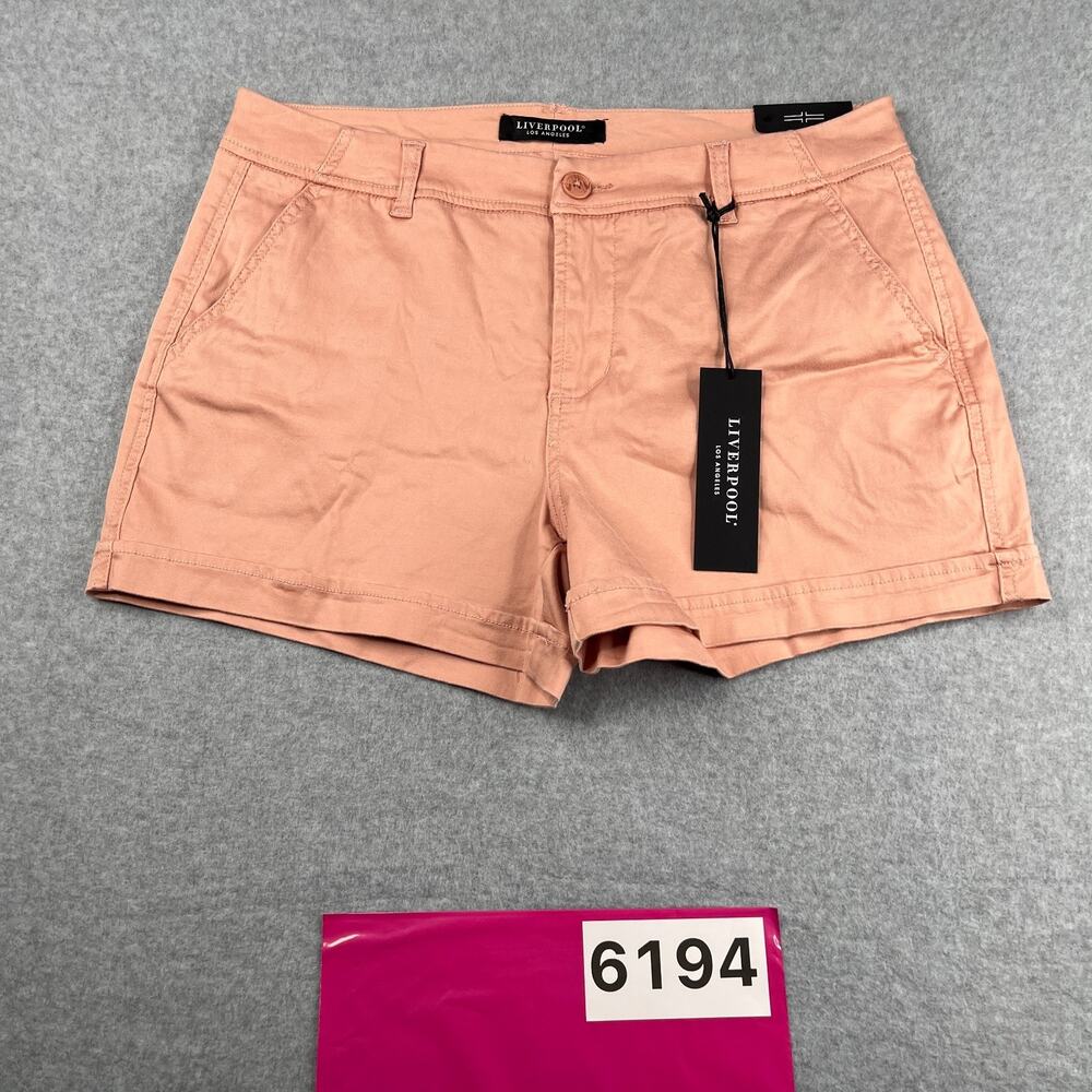 Liverpool Los Angeles Shorts Womens Size 12 Pink Casual Classic NEW NWT
